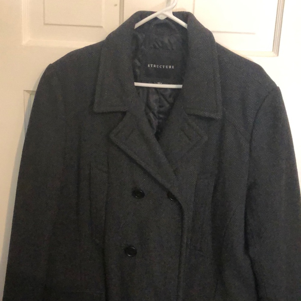 Wool blend coat